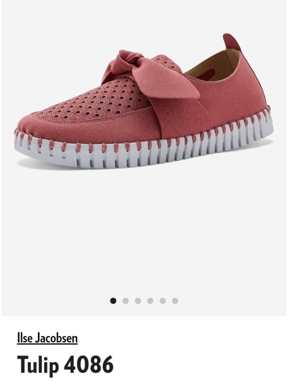 Ilse Jacobsen Tulip 4086 Rouge Slip-on Shoe Women's EU size 37 US Size 6.5